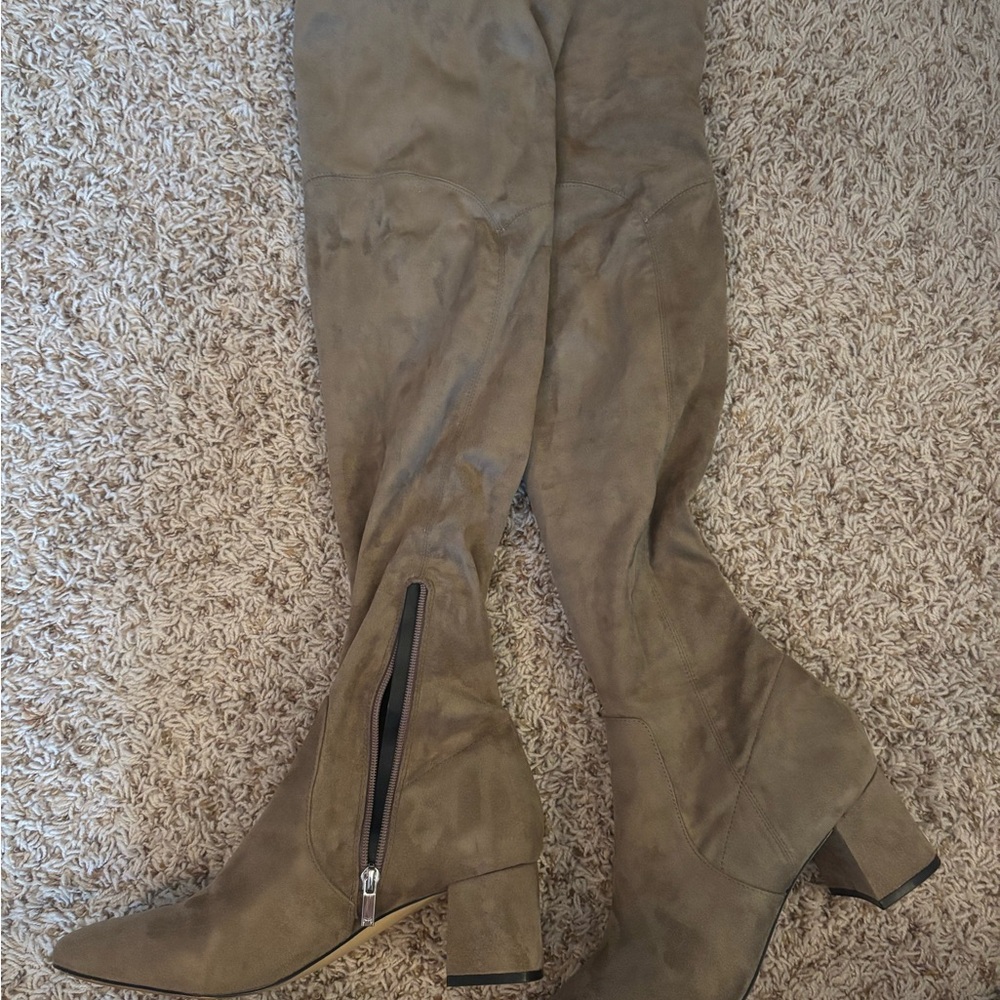 Marc Fisher Tan Over the Knee Boots